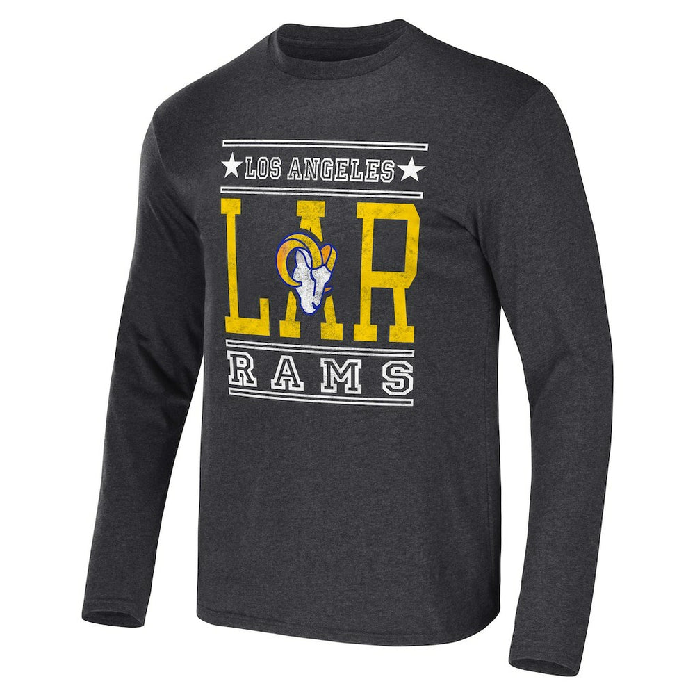 Los Angeles Rams NFL x Darius Rucker Collection Long Sleeve T-Shirt Heathered Charcoal - Fanatics