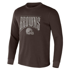 Cleveland Browns NFL x Darius Rucker Collection Long Sleeve Thermal T-Shirt Brown - Fanatics