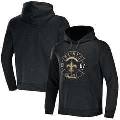 New Orleans Saints NFL x Darius Rucker Collection Radar Pullover Hoodie Heather Charcoal - Fanatics