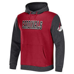 Arizona Cardinals NFL x Darius Rucker Collection Colorblock Pullover Hoodie Cardinal/Charcoal - Fanatics