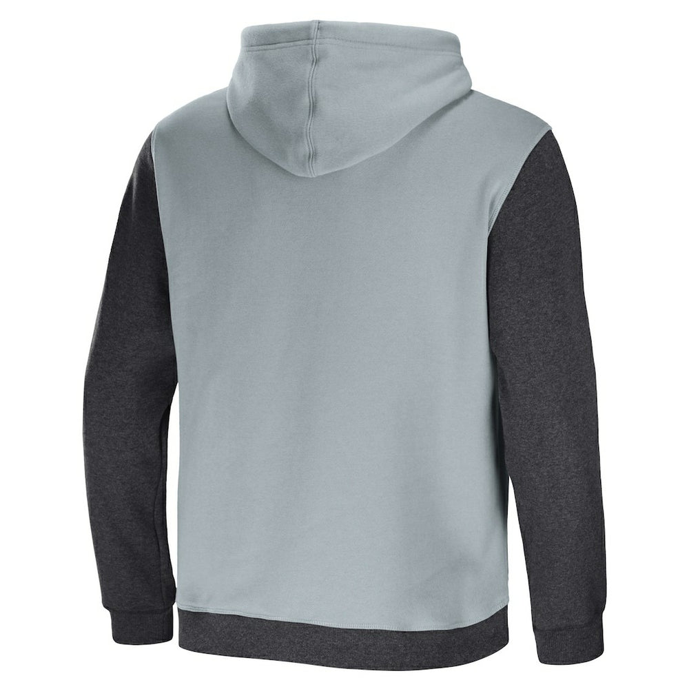 Las Vegas Raiders NFL x Darius Rucker Collection Colorblock Pullover Hoodie Gray/Charcoal - Fanatics