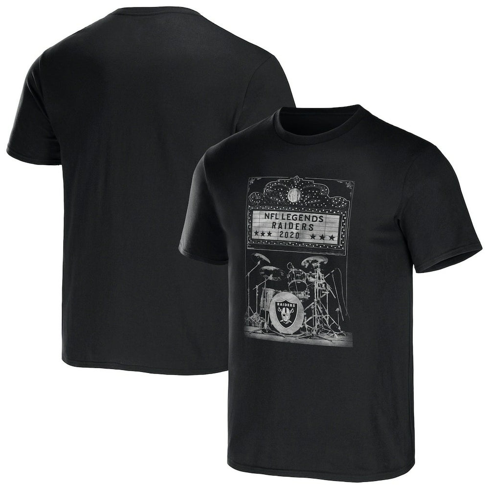 Las Vegas Raiders NFL x Darius Rucker Collection Band T-Shirt Black - Fanatics
