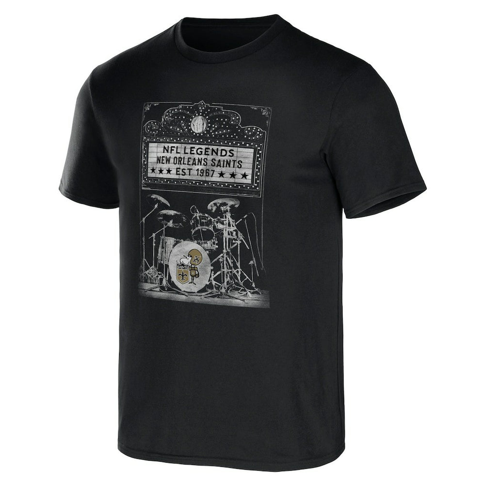 New Orleans Saints NFL x Darius Rucker Collection Band T-Shirt Black - Fanatics