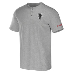 Atlanta Falcons NFL x Darius Rucker Collection Henley T-Shirt Heather Gray - Fanatics