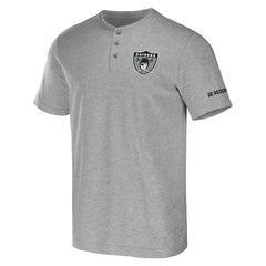 Las Vegas Raiders NFL x Darius Rucker Collection Henley T-Shirt Heather Gray - Fanatics