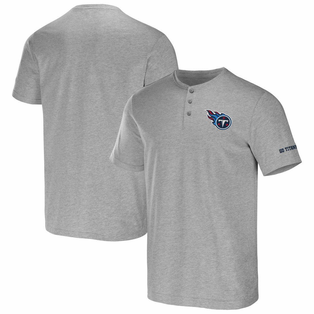 Tennessee Titans NFL x Darius Rucker Collection Henley T-Shirt Heather Gray - Fanatics
