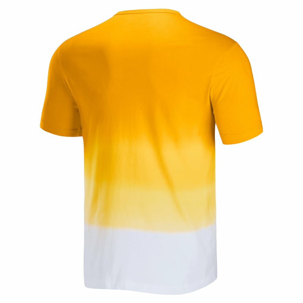 Los Angeles Rams NFL x Darius Rucker Collection Dip Dye Pocket T-Shirt Gold/White - Fanatics