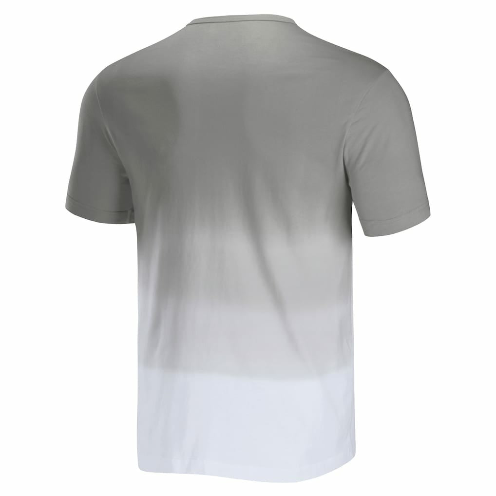 Las Vegas Raiders NFL x Darius Rucker Collection Dip Dye Pocket T-Shirt Silver/White - Fanatics