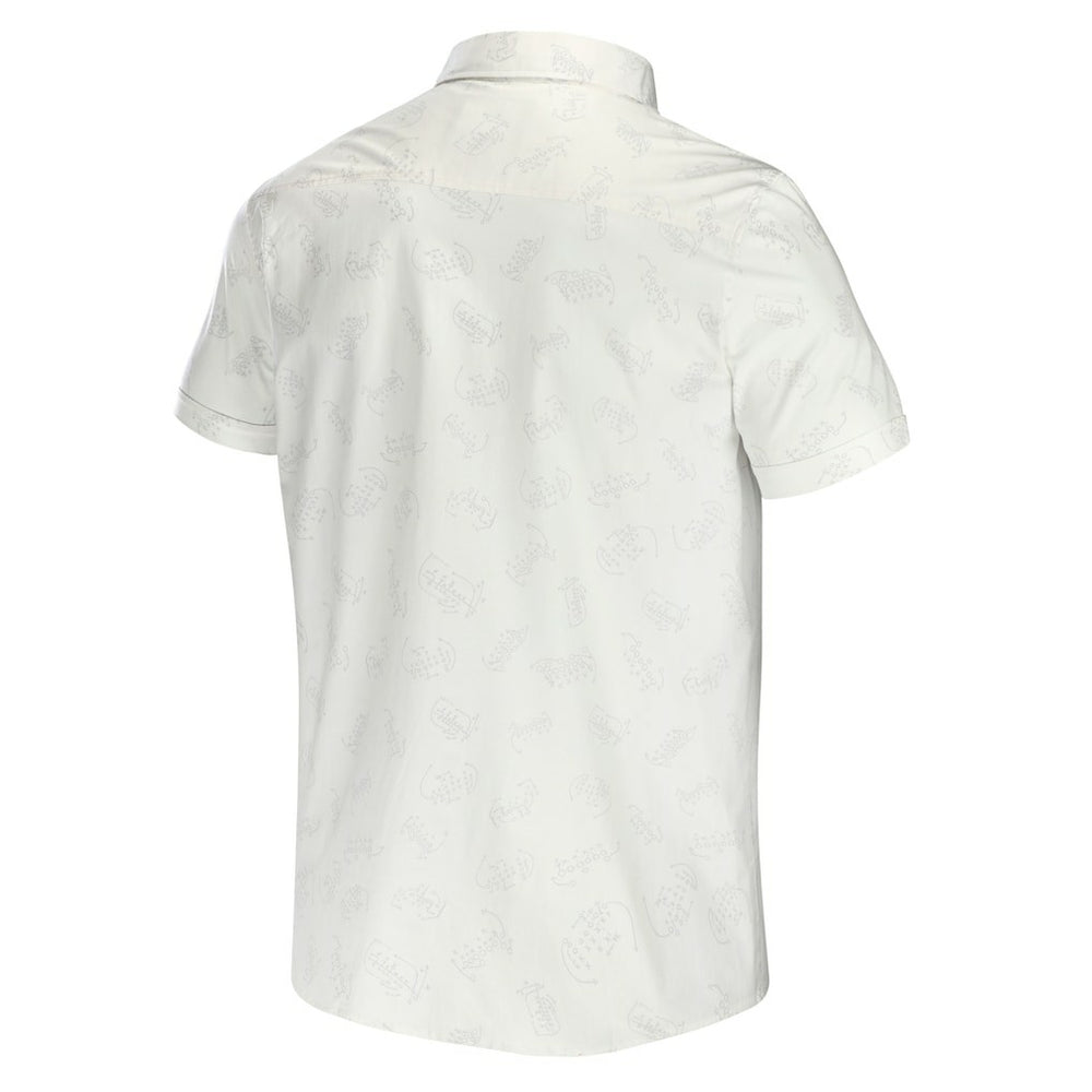 New England Patriots NFL x Darius Rucker Collection Woven Button-Up T-Shirt White - Fanatics