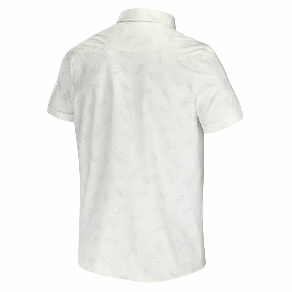 New York Giants NFL x Darius Rucker Collection Woven Button-Up T-Shirt White - Fanatics