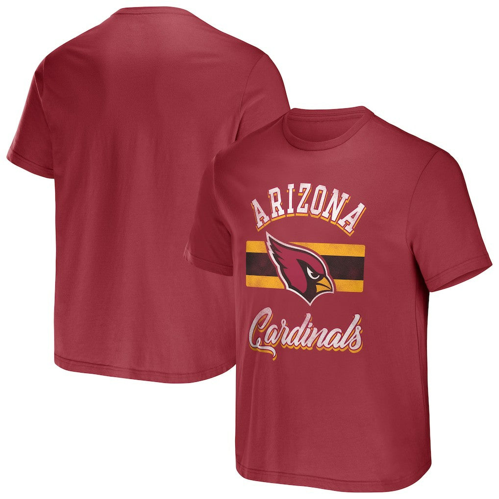 Arizona Cardinals NFL x Darius Rucker Collection Stripe T-Shirt Cardinal - Fanatics
