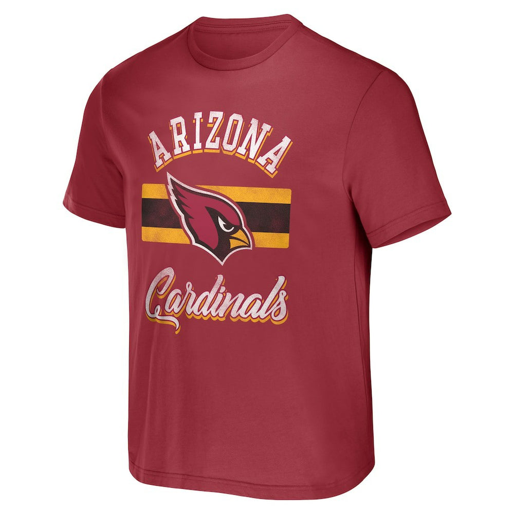 Arizona Cardinals NFL x Darius Rucker Collection Stripe T-Shirt Cardinal - Fanatics