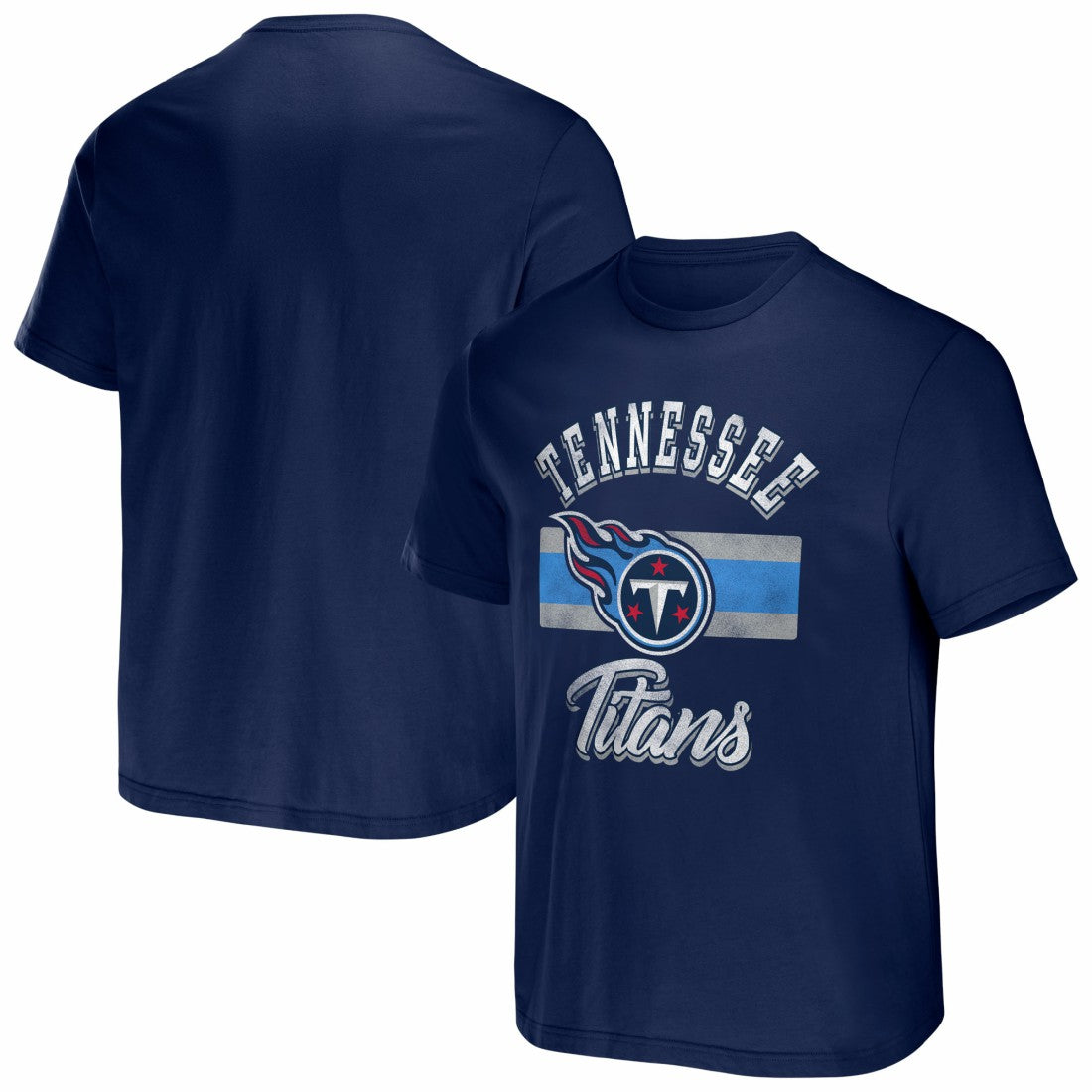 Tennessee Titans NFL x Darius Rucker Collection Stripe T-Shirt Navy - Fanatics