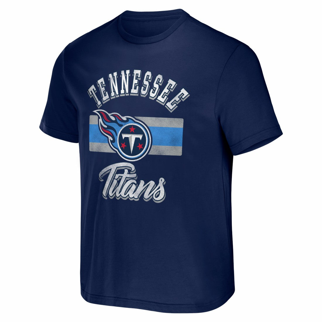 Tennessee Titans NFL x Darius Rucker Collection Stripe T-Shirt Navy - Fanatics