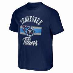 Tennessee Titans NFL x Darius Rucker Collection Stripe T-Shirt Navy - Fanatics