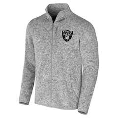 Las Vegas Raiders NFL x Darius Rucker Collection Fleece Full-Zip Jacket Heather Gray - Fanatics