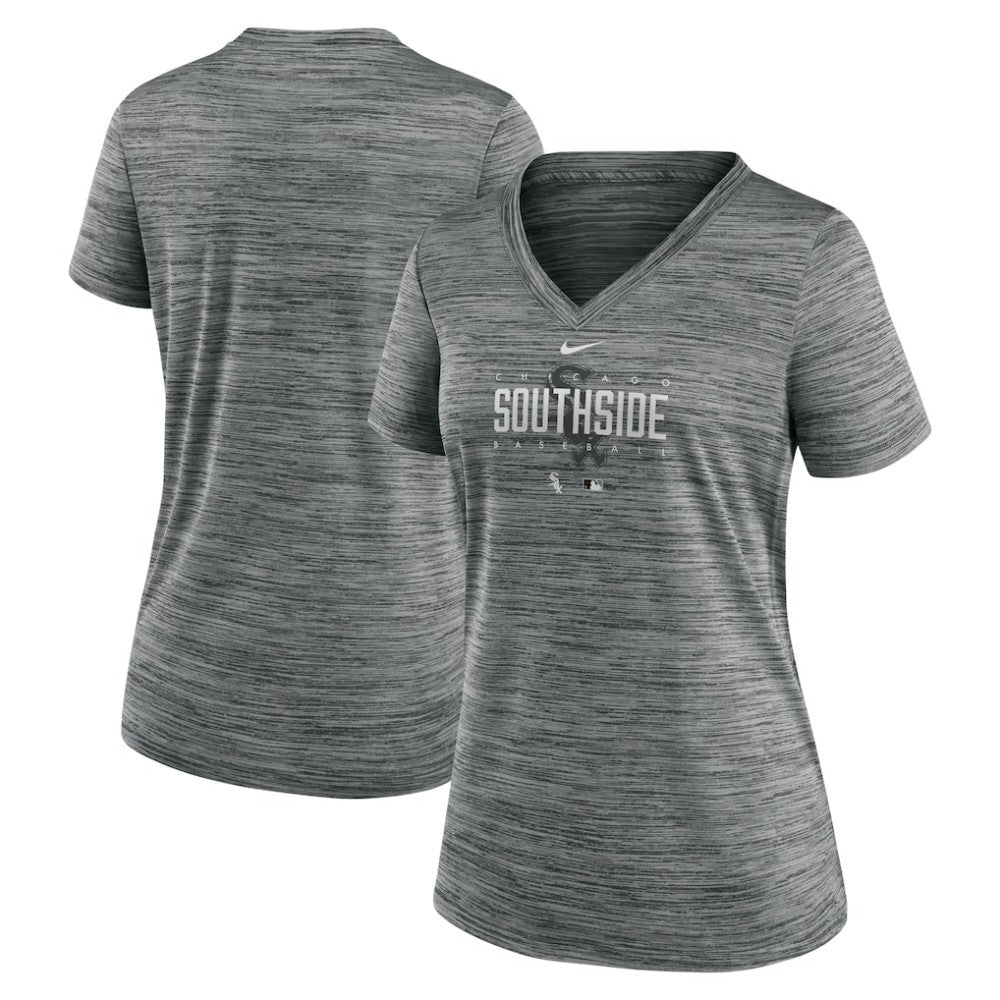 Chicago White Sox Nike Women's City Connect Velocity Practice Performance V-Neck T-Shirt discount