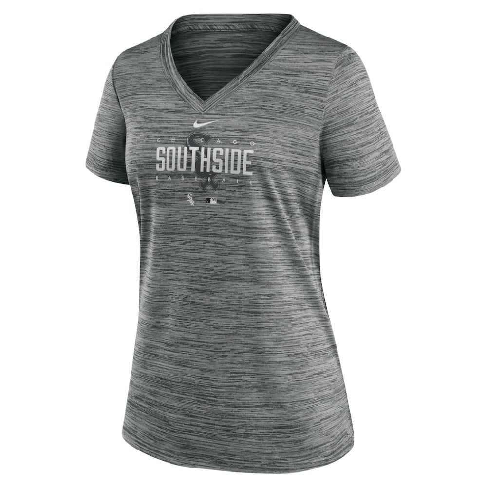 Chicago White Sox Nike Women's City Connect Velocity Practice Performance V-Neck T-Shirt discount