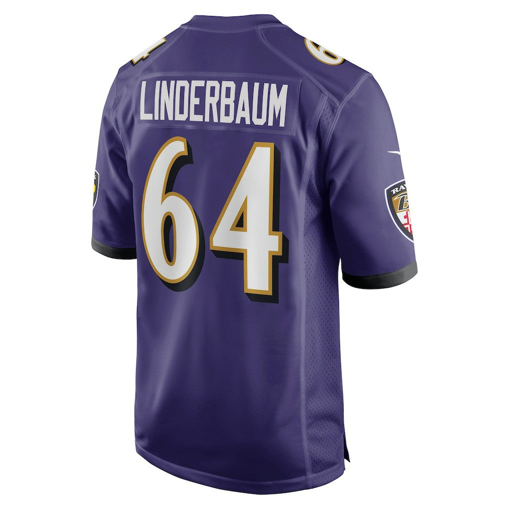 Tyler Linderbaum Baltimore Ravens Player Game Jersey Purple - Nike