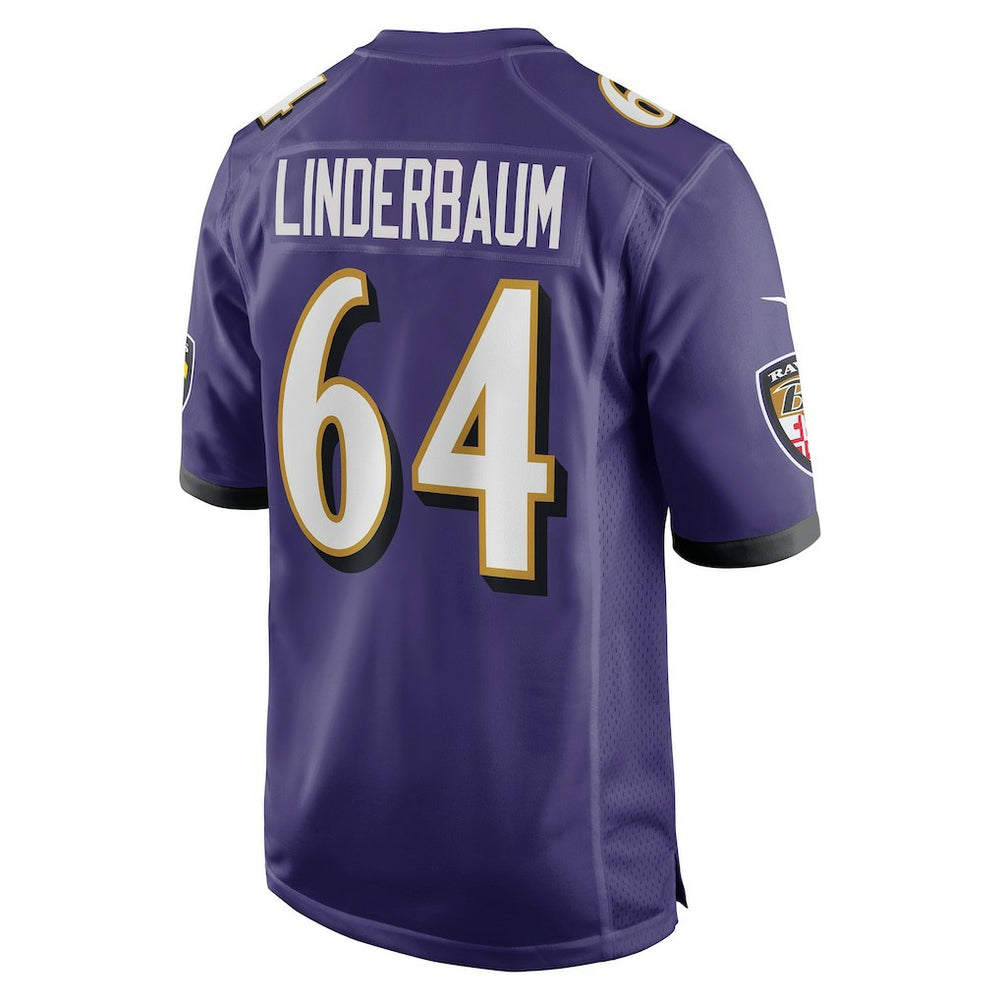 Tyler Linderbaum Baltimore Ravens Player Game Jersey Purple - Nike