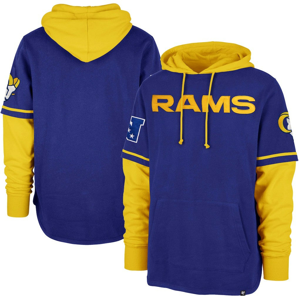 Los Angeles Rams '47 Shortstop Pullover Hoodie Royal - 47 brand