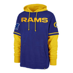 Los Angeles Rams '47 Shortstop Pullover Hoodie Royal - 47 brand