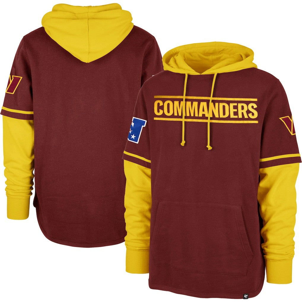 Washington Commanders '47 Shortstop Pullover Hoodie Burgundy - 47 brand