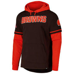 Cleveland Browns '47 Shortstop Pullover Hoodie Brown - 47 brand
