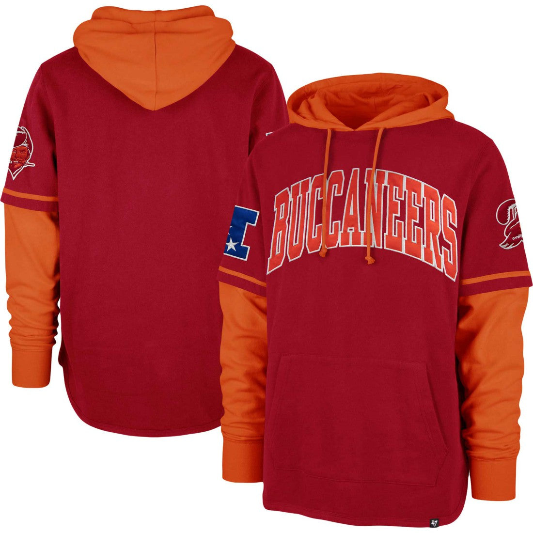 Tampa Bay Buccaneers '47 Shortstop Pullover Hoodie Red - 47 brand