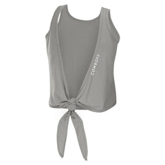 Dallas Cowboys WEAR by Erin Andrews Women's Open Back Twist Tie Tank Top Gray - NFL