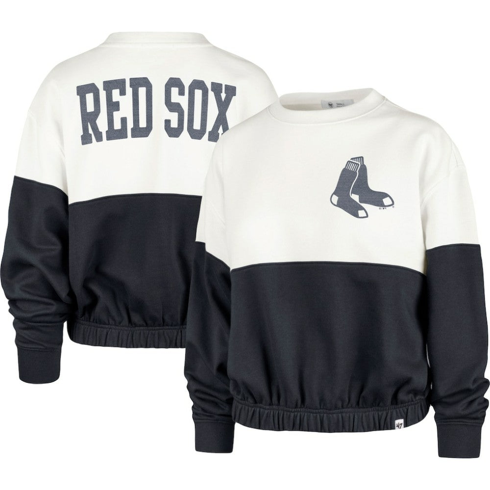 Boston Red Sox '47 Women's Take Two Bonita Pullover Sweatshirt Clearance