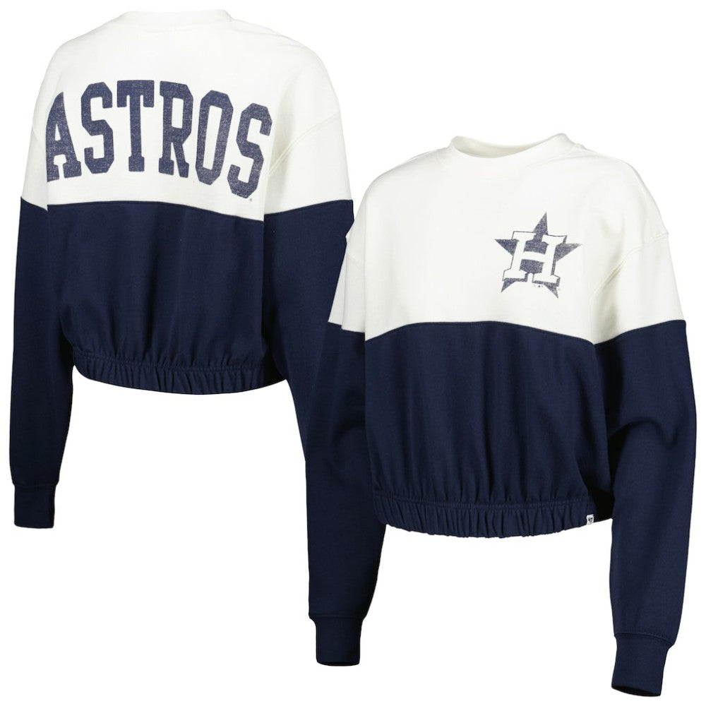 Houston Astros '47 Women's Take Two Bonita Pullover Sweatshirt Clearance