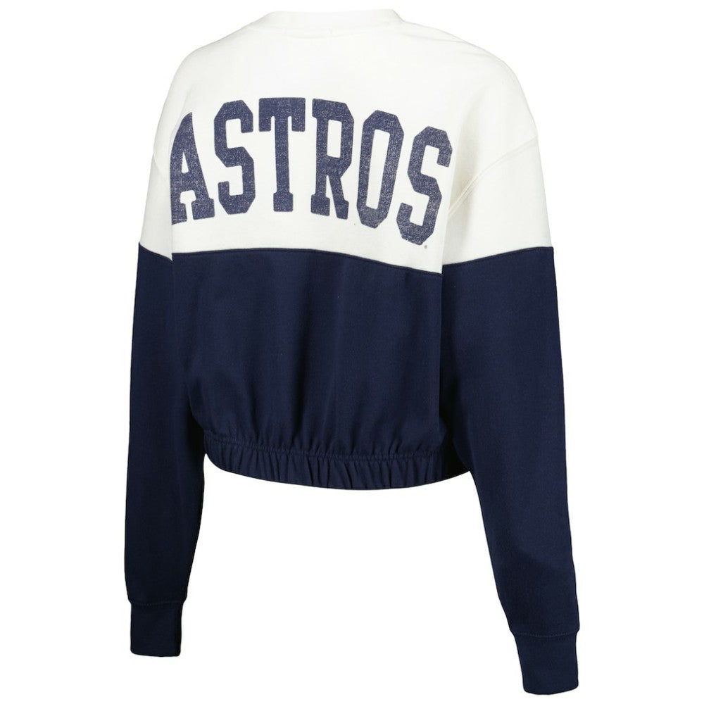 Houston Astros '47 Women's Take Two Bonita Pullover Sweatshirt Clearance