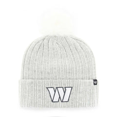 Washington Commanders '47 Women's Koda Cuffed Knit Hat with Pom Gray - 47 brand