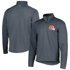 Cleveland Browns MSX by Michael Strahan Half-Zip Pullover Charcoal - NFL