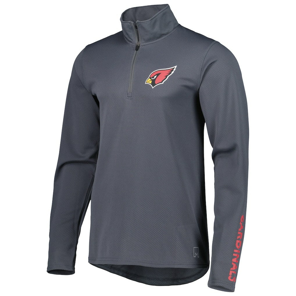 Arizona Cardinals MSX by Michael Strahan Half-Zip Pullover Charcoal - NFL