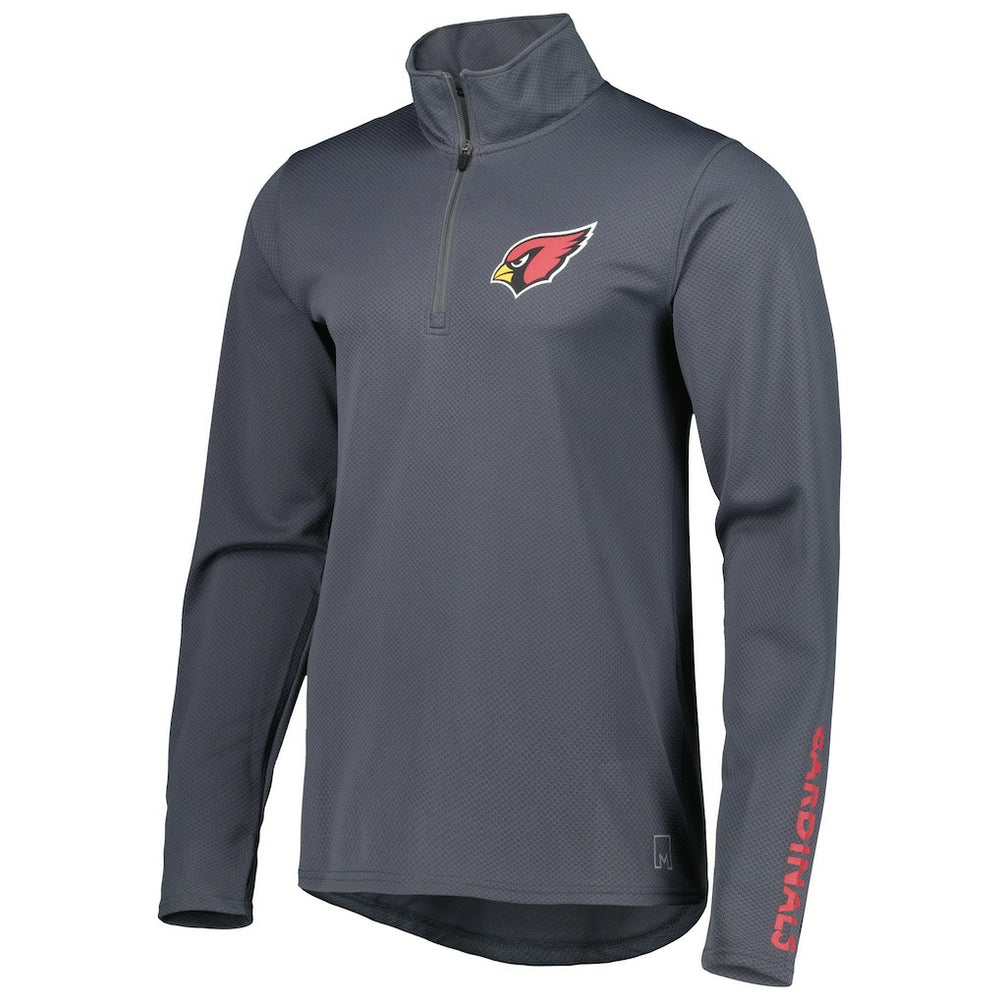 Arizona Cardinals MSX by Michael Strahan Half-Zip Pullover Charcoal - NFL