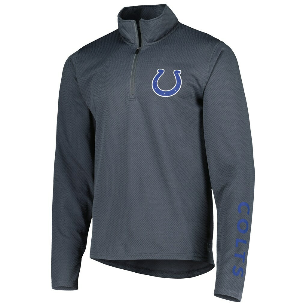 Indianapolis Colts MSX by Michael Strahan Half-Zip Pullover Charcoal - NFL