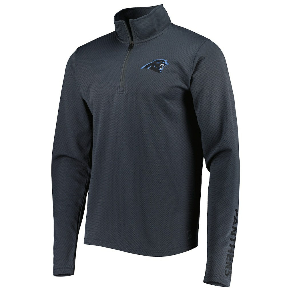 Carolina Panthers MSX by Michael Strahan Half-Zip Pullover Charcoal - NFL