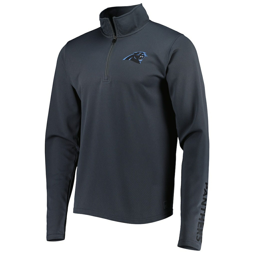 Carolina Panthers MSX by Michael Strahan Half-Zip Pullover Charcoal - NFL