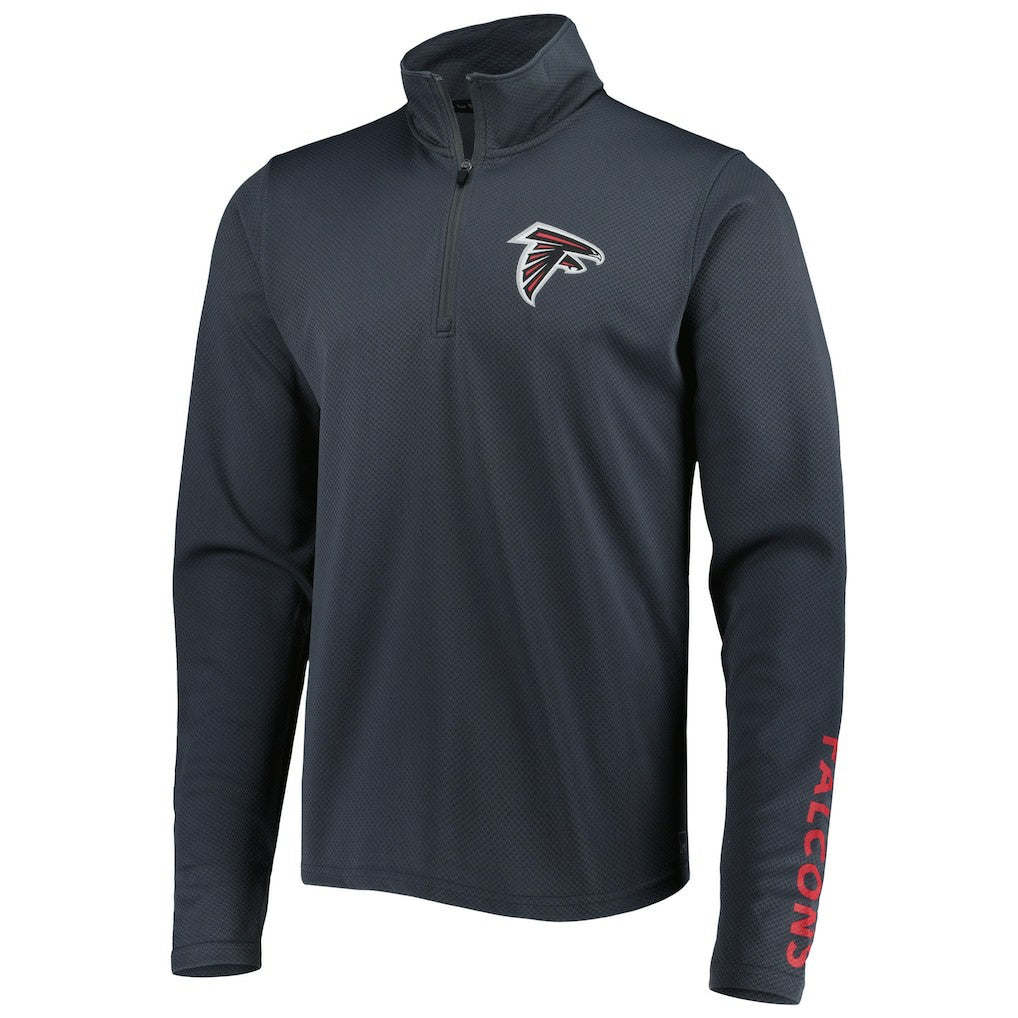 Atlanta Falcons MSX by Michael Strahan Half-Zip Pullover Charcoal - NFL