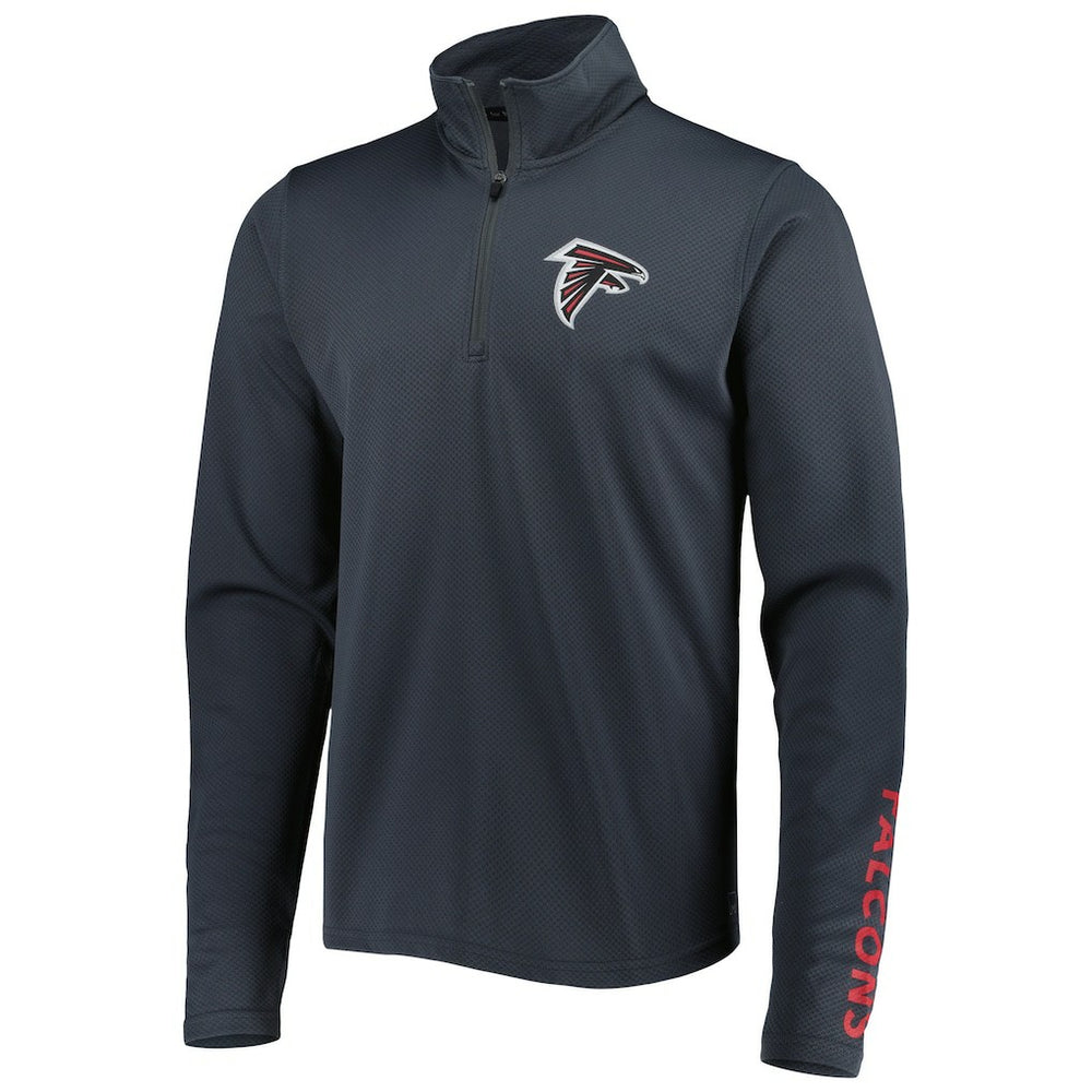 Atlanta Falcons MSX by Michael Strahan Half-Zip Pullover Charcoal - NFL