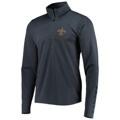 New Orleans Saints MSX by Michael Strahan Half-Zip Pullover Charcoal - NFL
