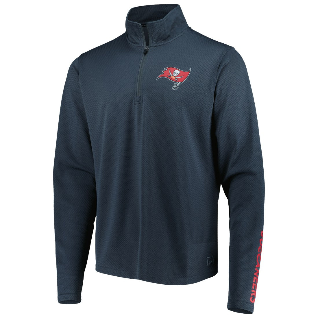 Tampa Bay Buccaneers MSX by Michael Strahan Half-Zip Pullover Charcoal - NFL