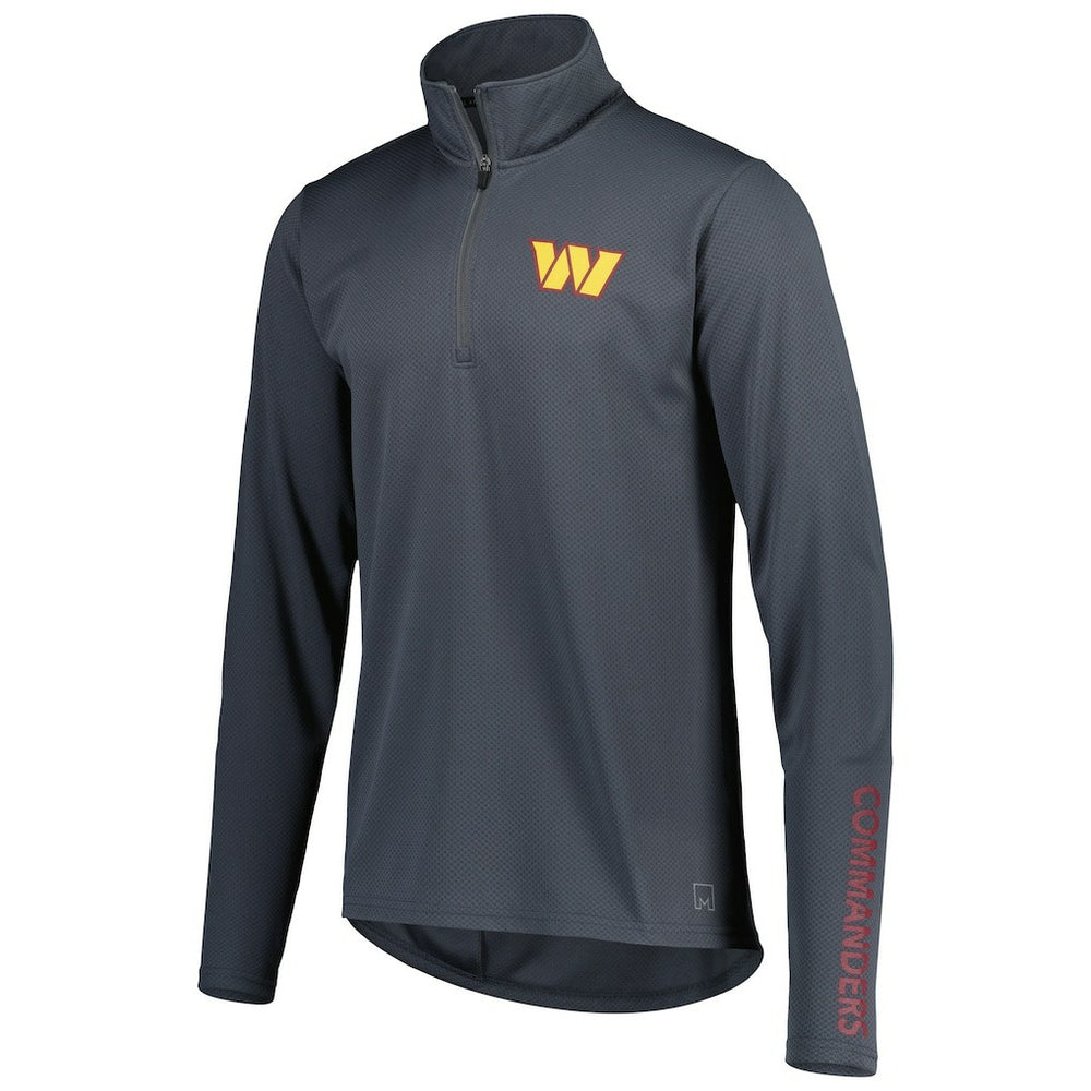 Washington Commanders MSX by Michael Strahan Half-Zip Pullover Charcoal - NFL