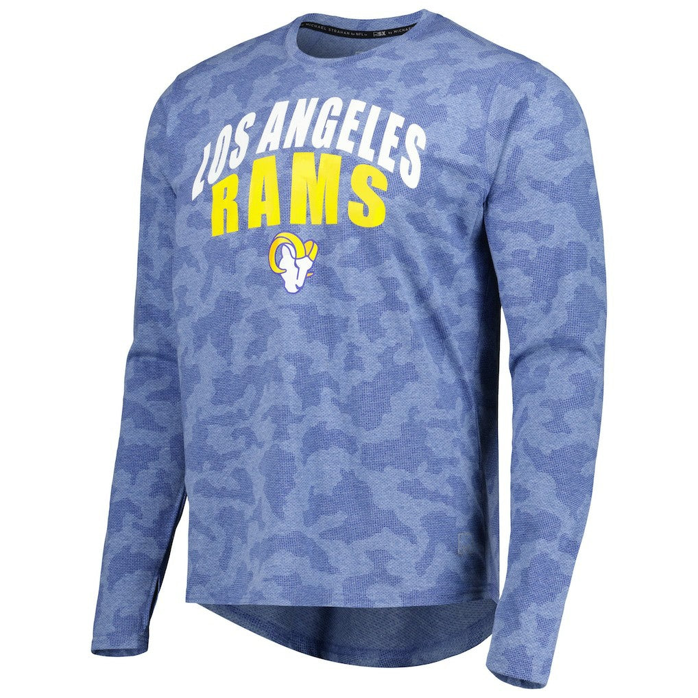 Los Angeles Rams MSX by Michael Strahan Performance Camo Long Sleeve T-Shirt Royal - NFL
