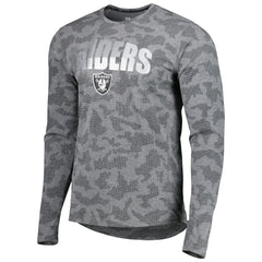 Las Vegas Raiders MSX by Michael Strahan Performance Camo Long Sleeve T-Shirt Black - NFL