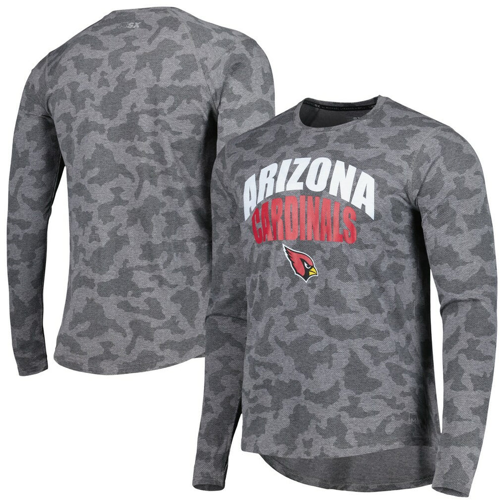Arizona Cardinals MSX by Michael Strahan Performance Camo Long Sleeve T-Shirt Gray - NFL