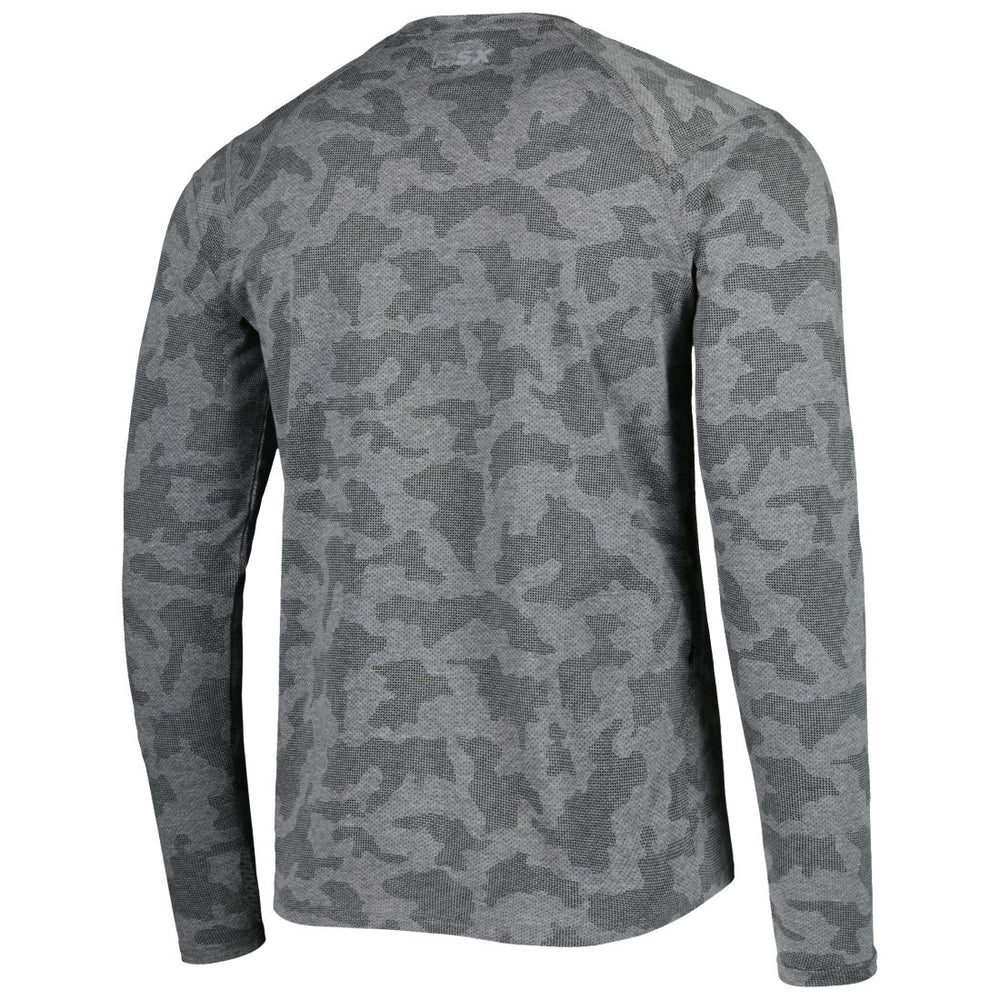 Detroit Lions MSX by Michael Strahan Performance Camo Long Sleeve T-Shirt Black - NFL