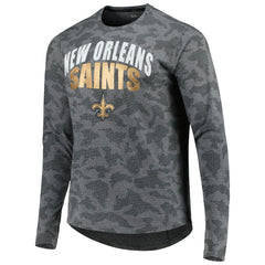 New Orleans Saints MSX by Michael Strahan Performance Camo Long Sleeve T-Shirt Gray - NFL